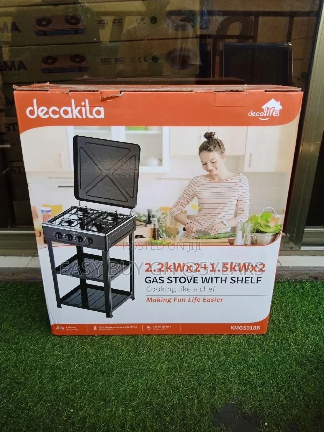 2.2kw Gas Stove With Shelf