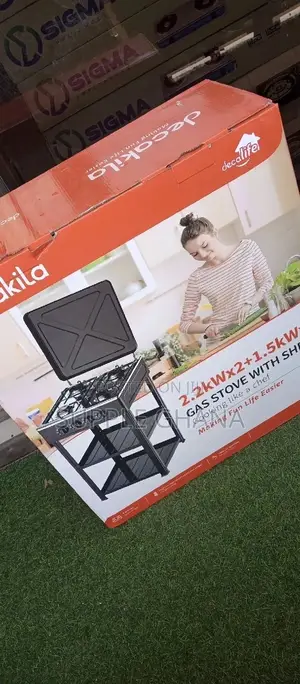 Gas Stove With Shelf and Stand Cookers