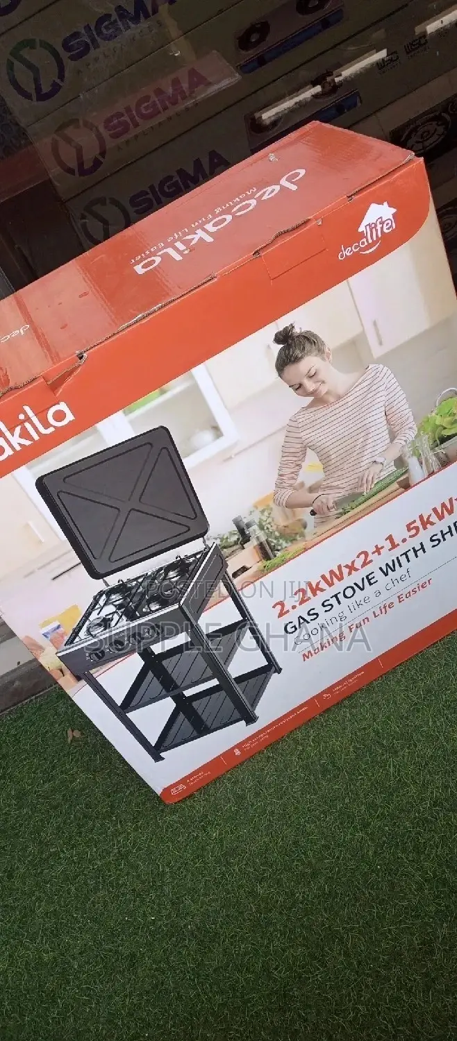 Gas Stove With Shelf and Stand Cookers