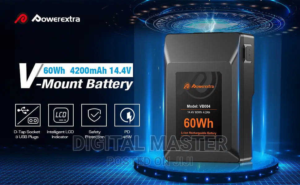 Powerextra Vb004 14.4v 60wh 4.2ah v-Mount Battery