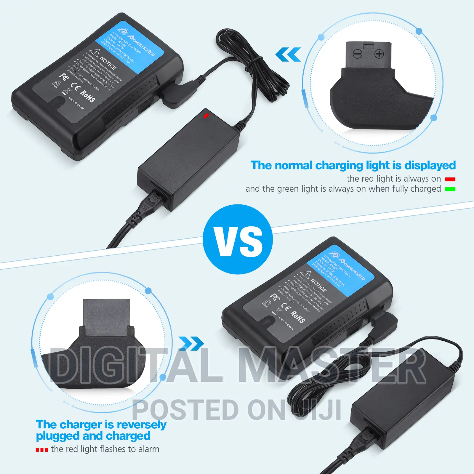 Powerextra v-Mount Battery Charger
