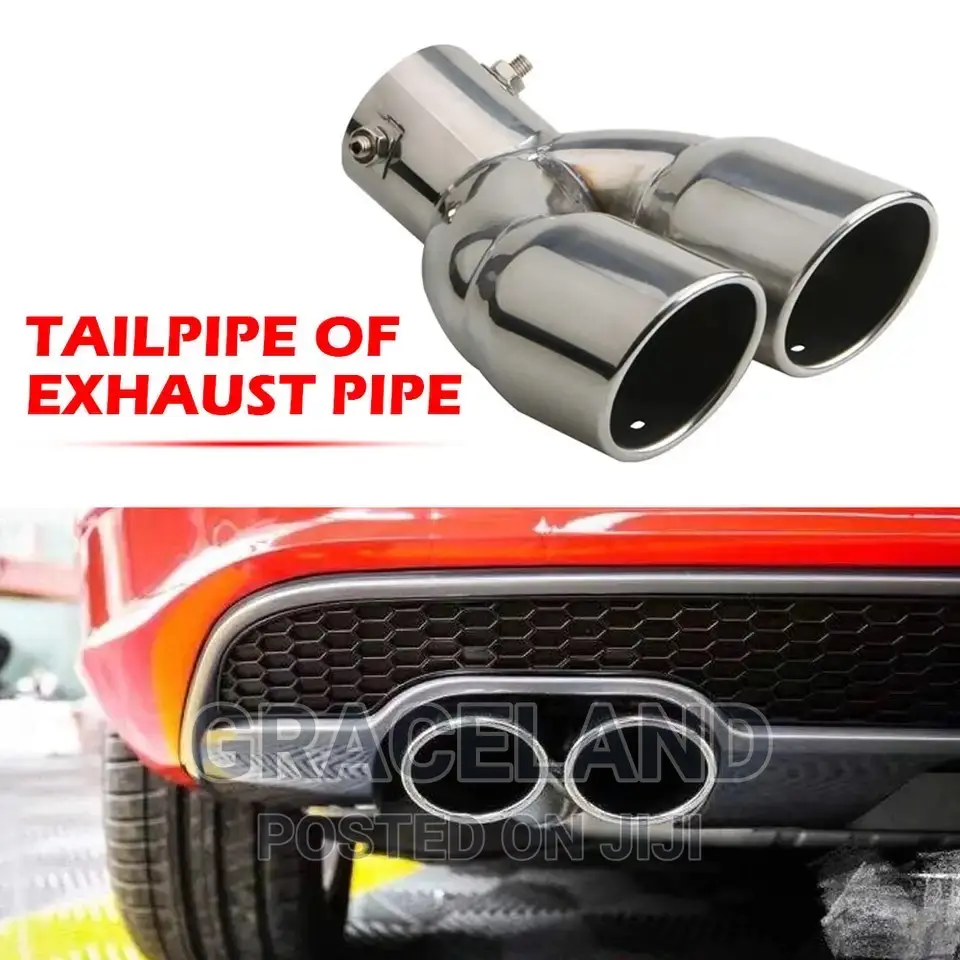 Bolt-on Dual Exhaust Tip Muffler Tail Pipe Outlet Nozzle