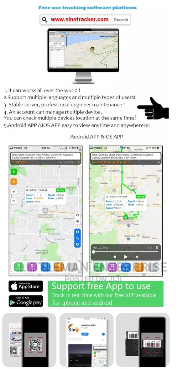 GPS Tracking Device Tracker Voice