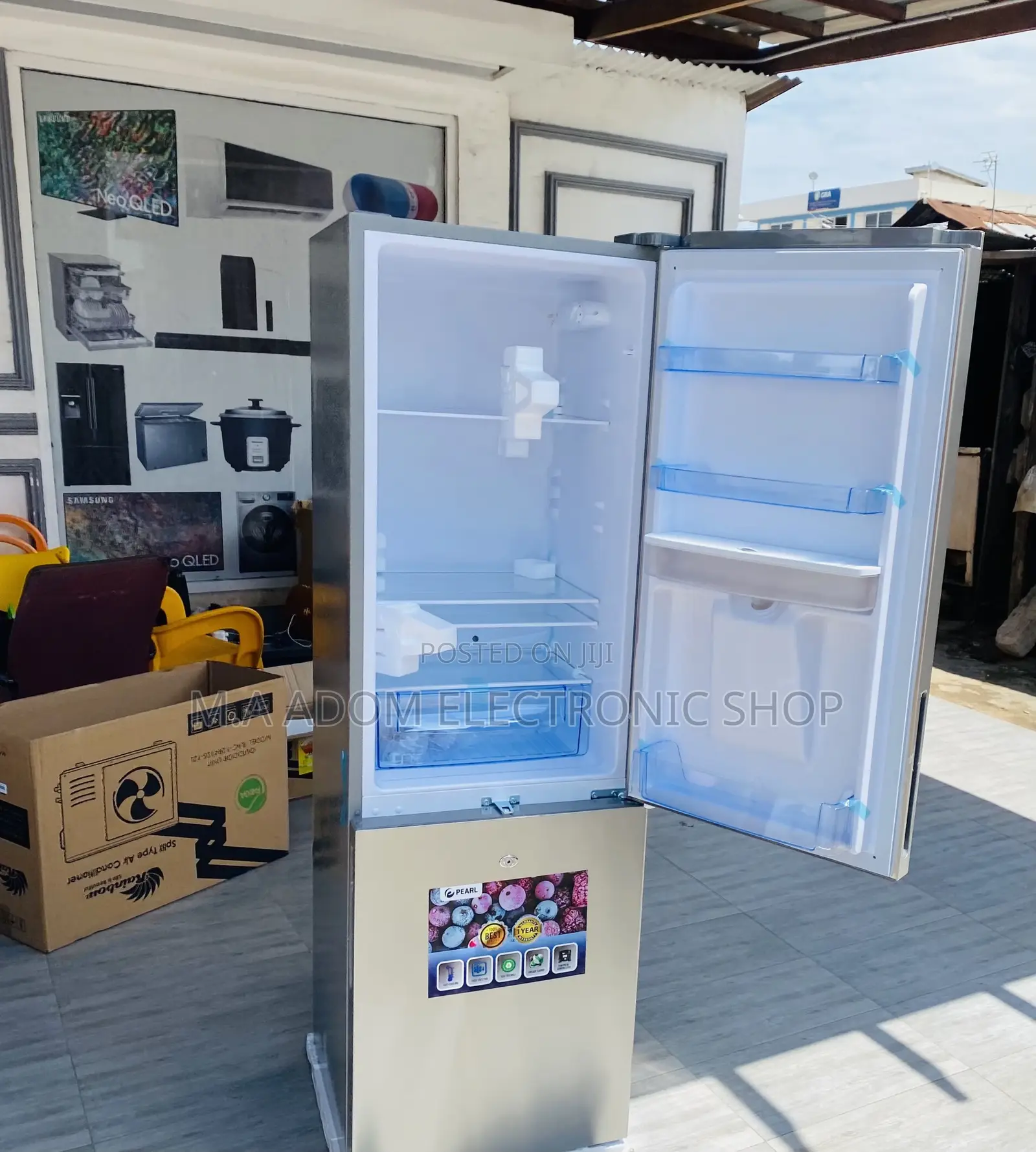 Extremely Chilling Pearl PF-330BWD 2 Door Fridge(Silver)