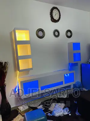 Original Led Tv Stand With Led Shelves