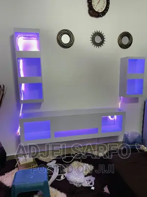 Original Led Tv Stand With Led Shelves