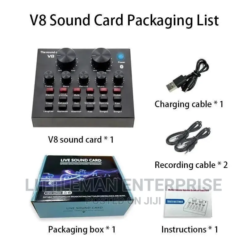 V8 Live Sound Card