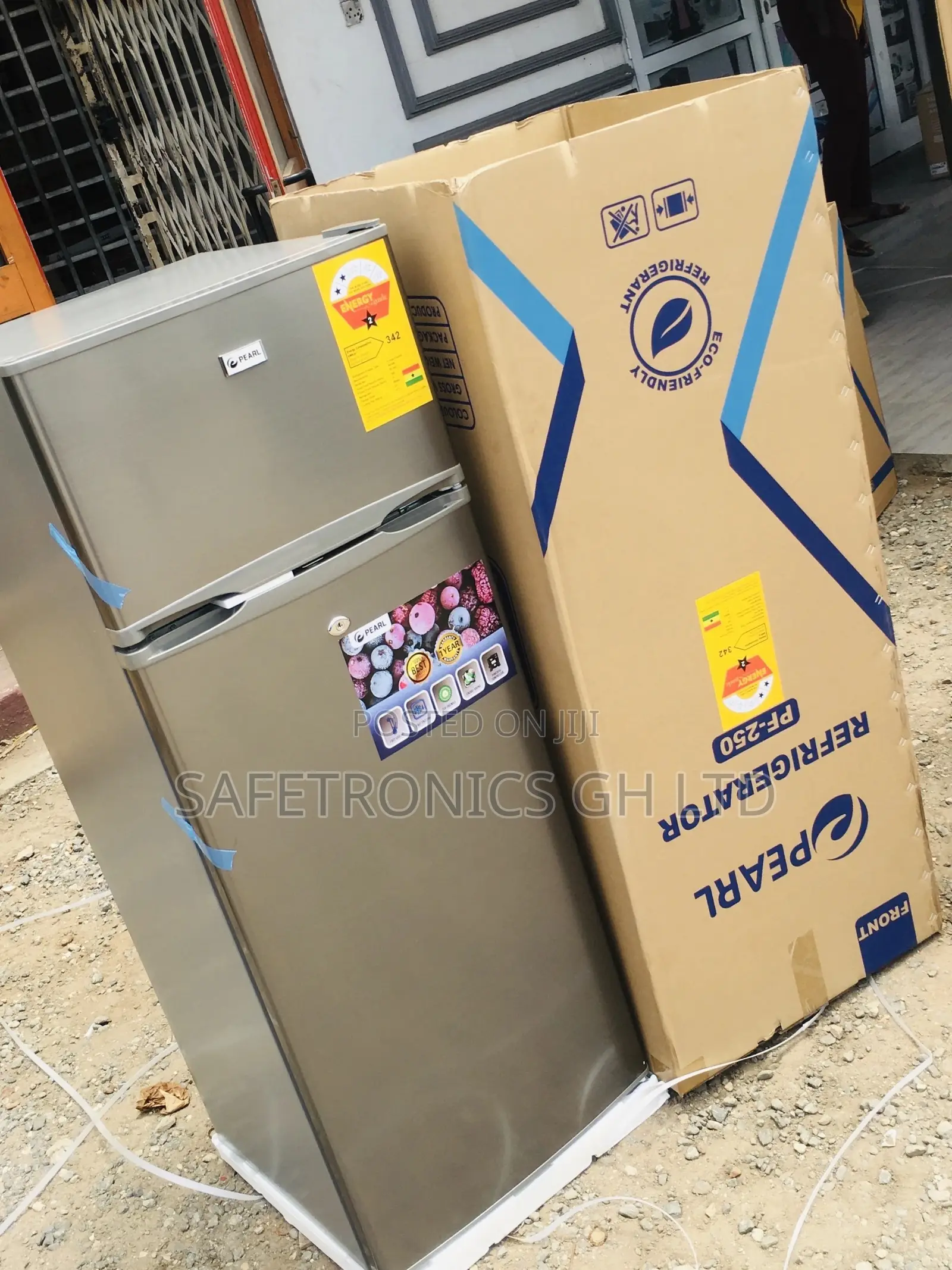 Elegant Pearl Pf-250 Doubledoor 205L Topfreezer Fridge 