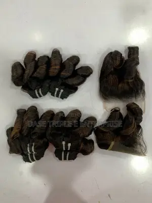 12inch Mixed Black Brown Bouncy Curl