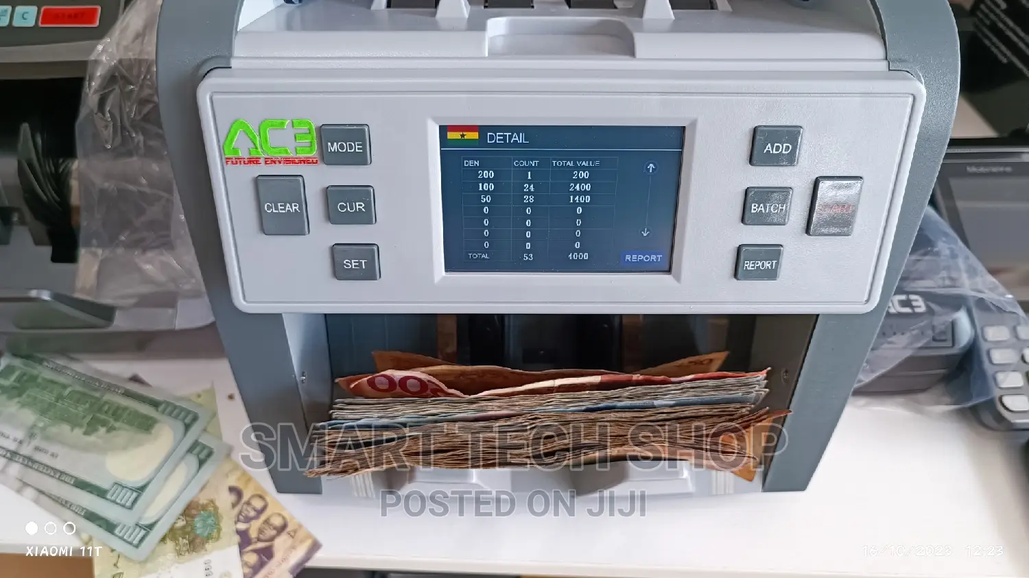 Mix Value Money Counting Machine for Shops, Bank, Church