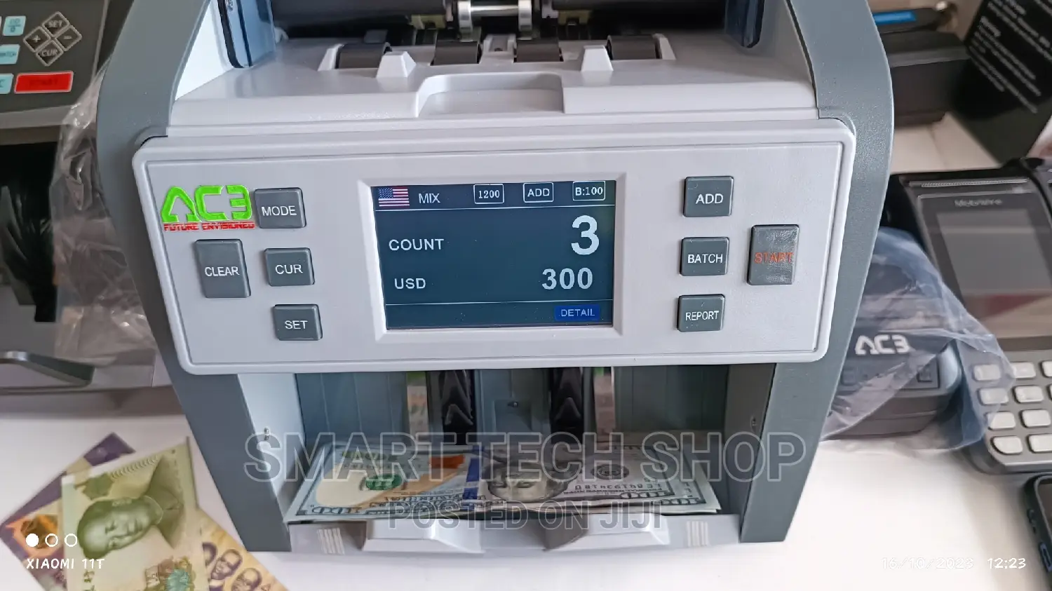 Mix Value Money Counting Machine for Shops, Bank, Church