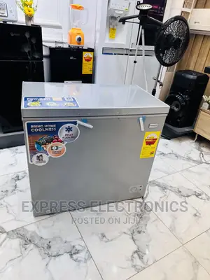Cool  Best Nasco 200L Chest Freezer Single Door Grey