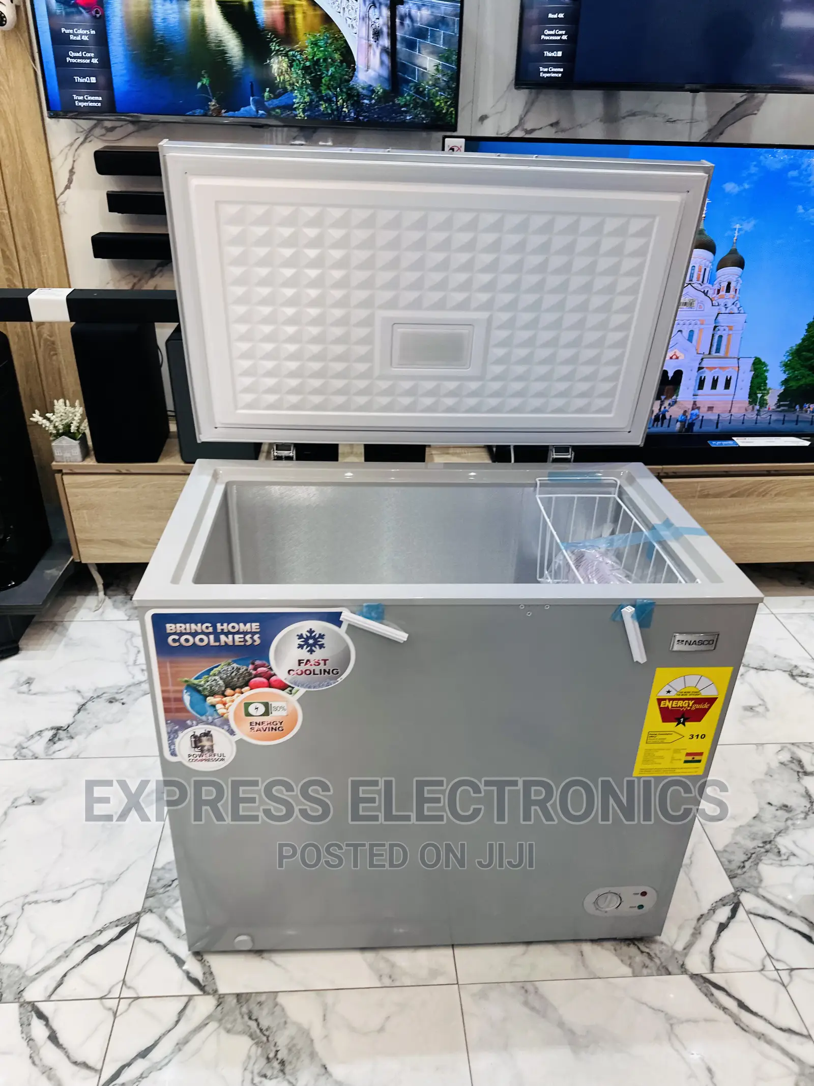 Nasco 210 Chest Freezer Single Door 200L Grey