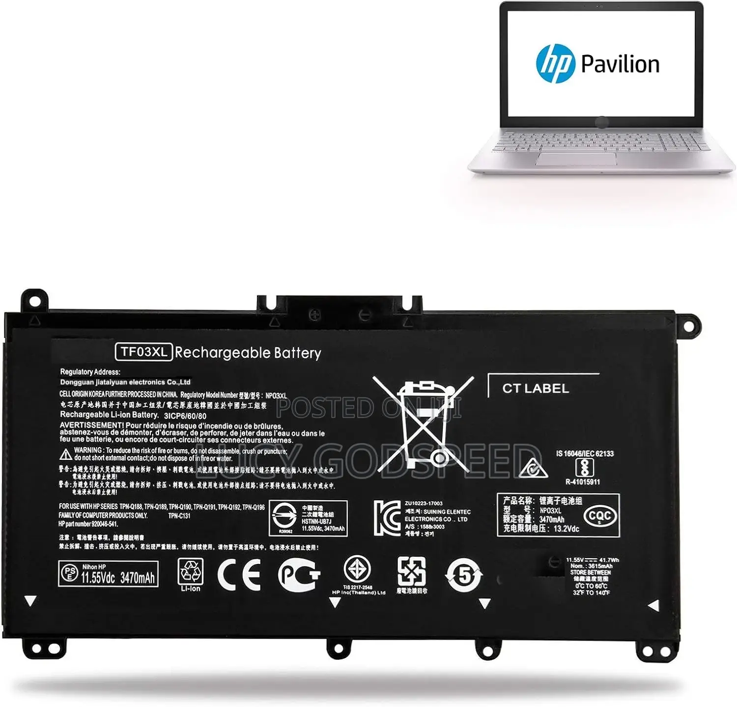 HP Pavilion Tf03xl