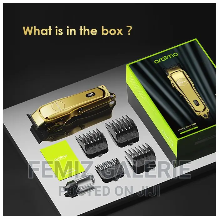 Oraimo Smart Clipper 2-Gold Professional Hair Clipper