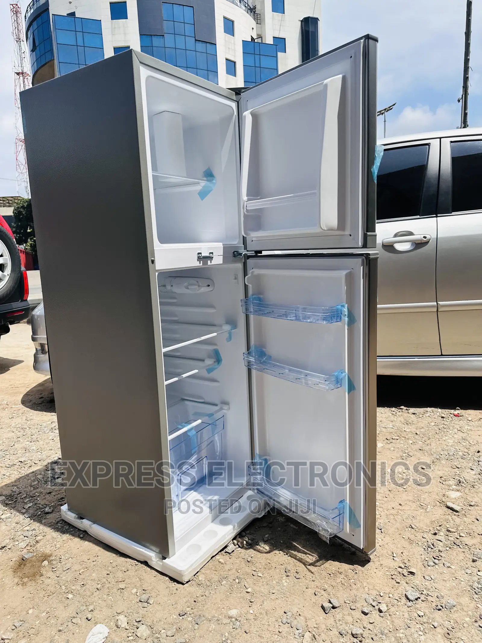 Very Nice  20T Double Door Fridge Pearl Grey