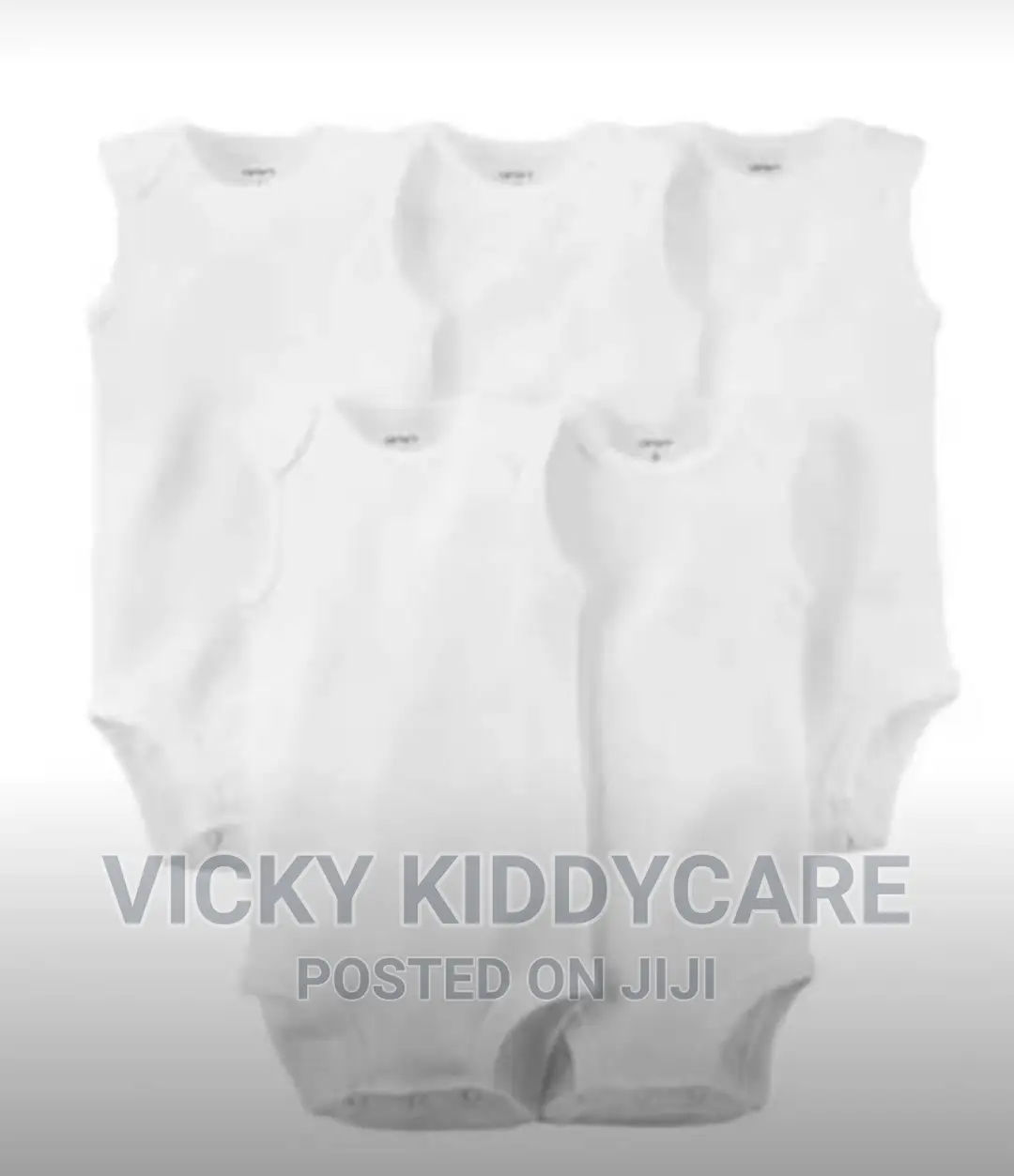 Plain White Armless Body Suit