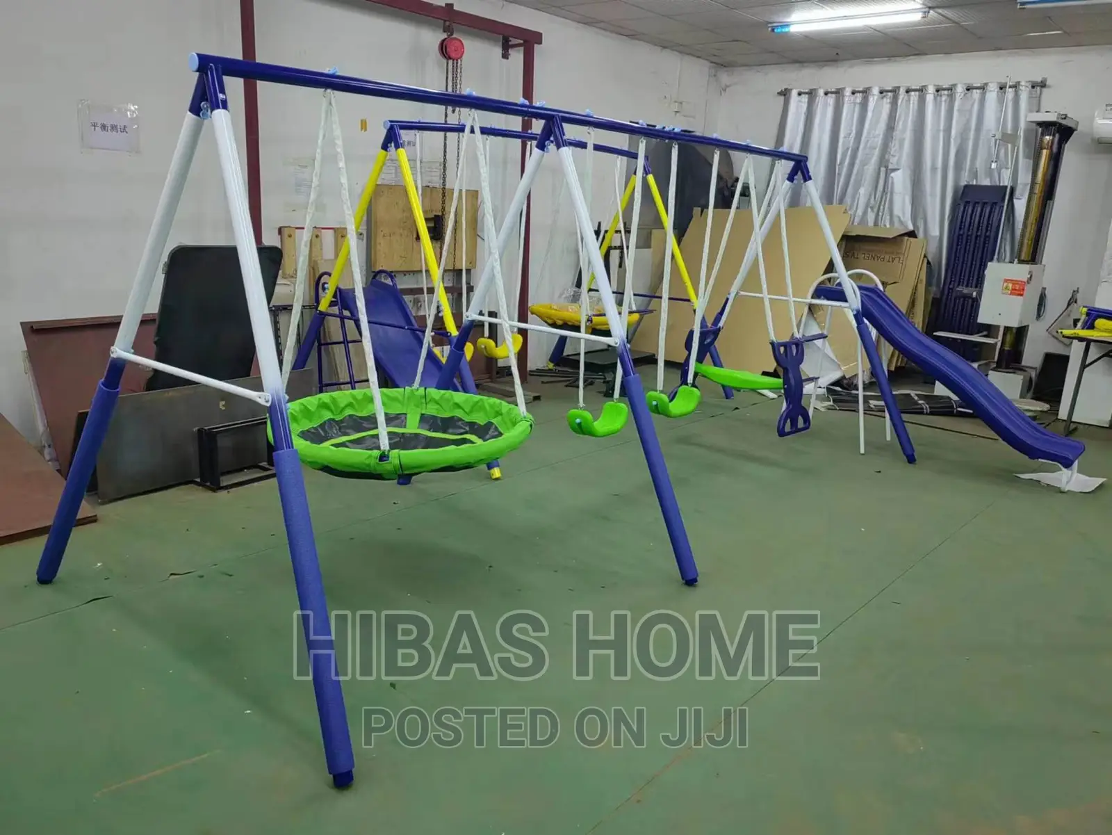 7 Kids Commercial Swing Set Slide Free Installation 3-12yr