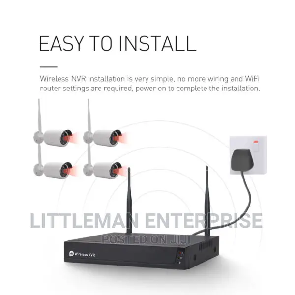 Wireless CCTV Security Camera 4 Channel