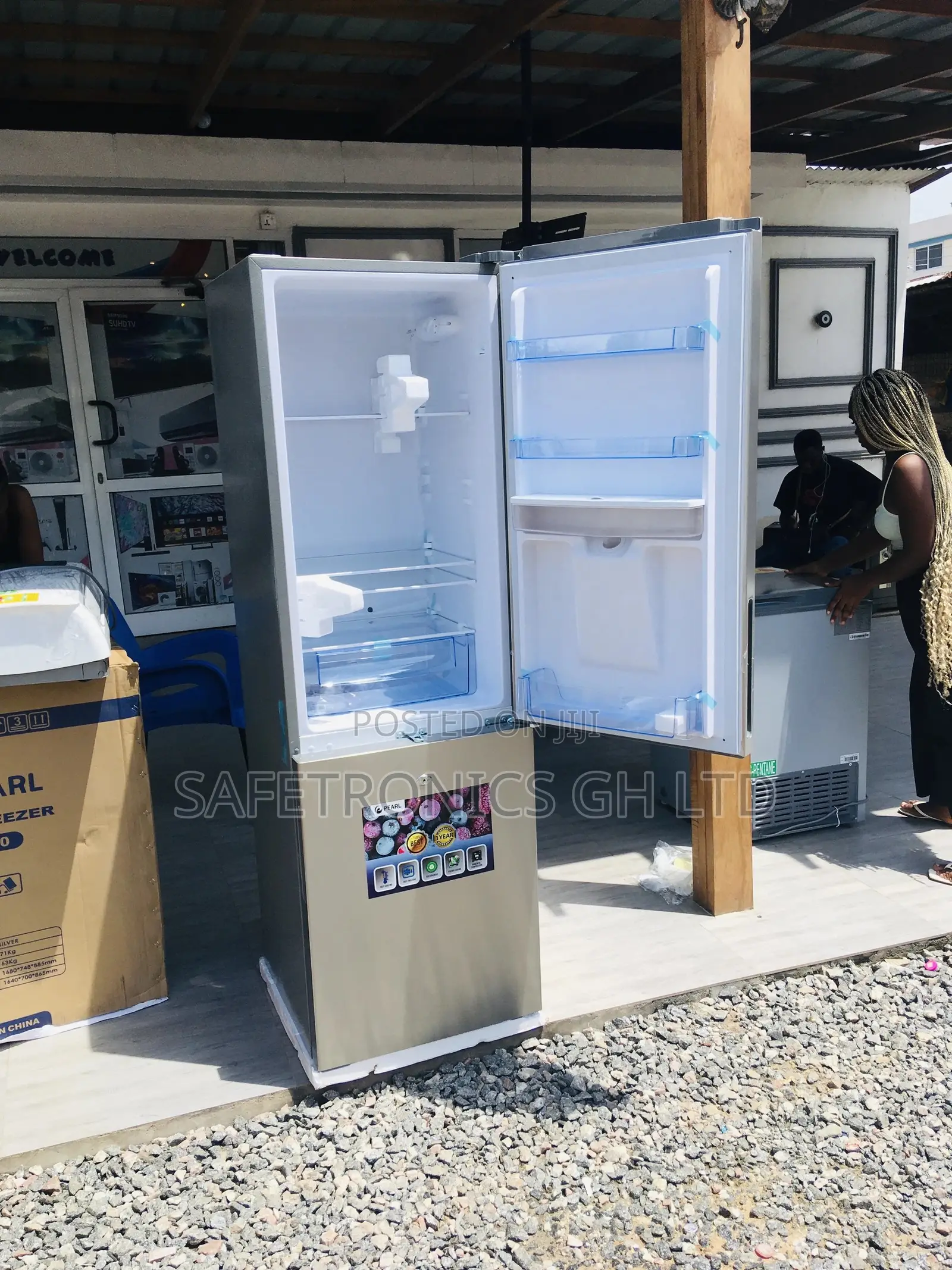 Lastest Bottomfreezer 251L Pf-330bwd Doubledoor Pearl Fridge