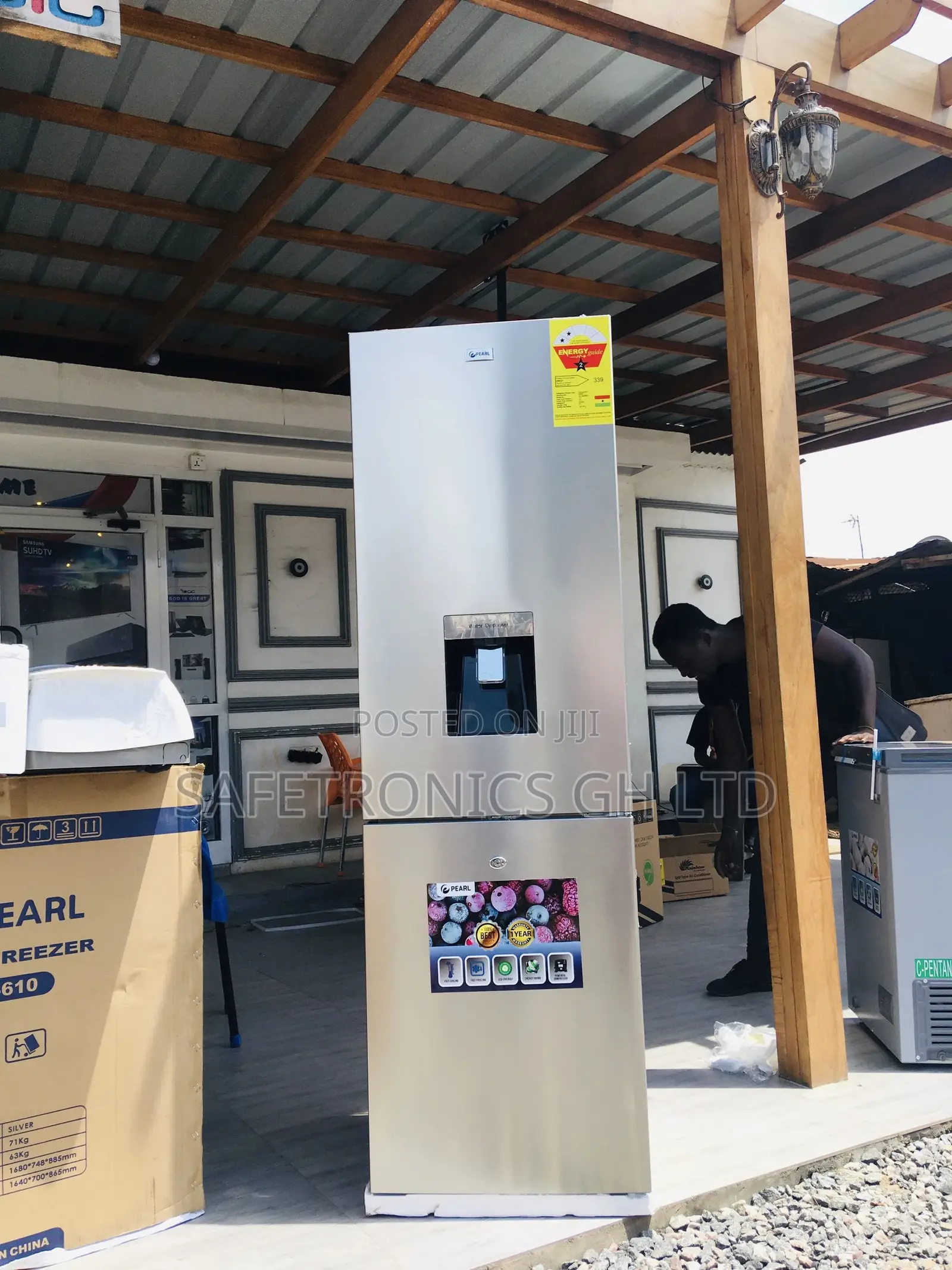 Grab Pearl Pf-330bwd Bottomfreezer Doubledoor Fridge 251L