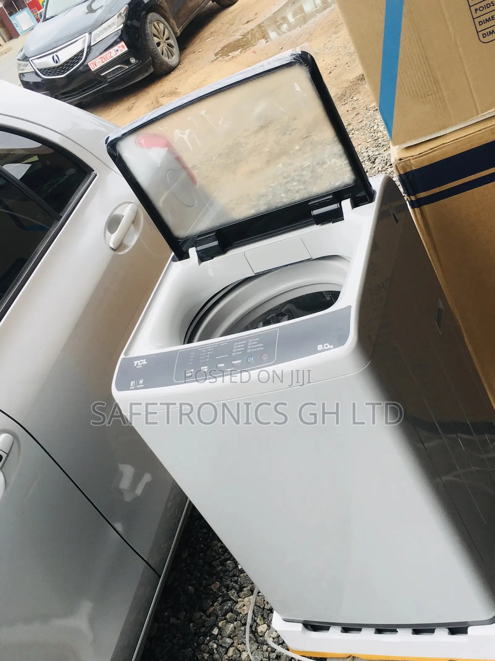 Reliable Topload Washingmachine Semiautomatic TCL 8kg Gray