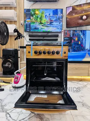 Gas Guru Cooker Oven 50/50 4burner Grill Rotisserie Wooden