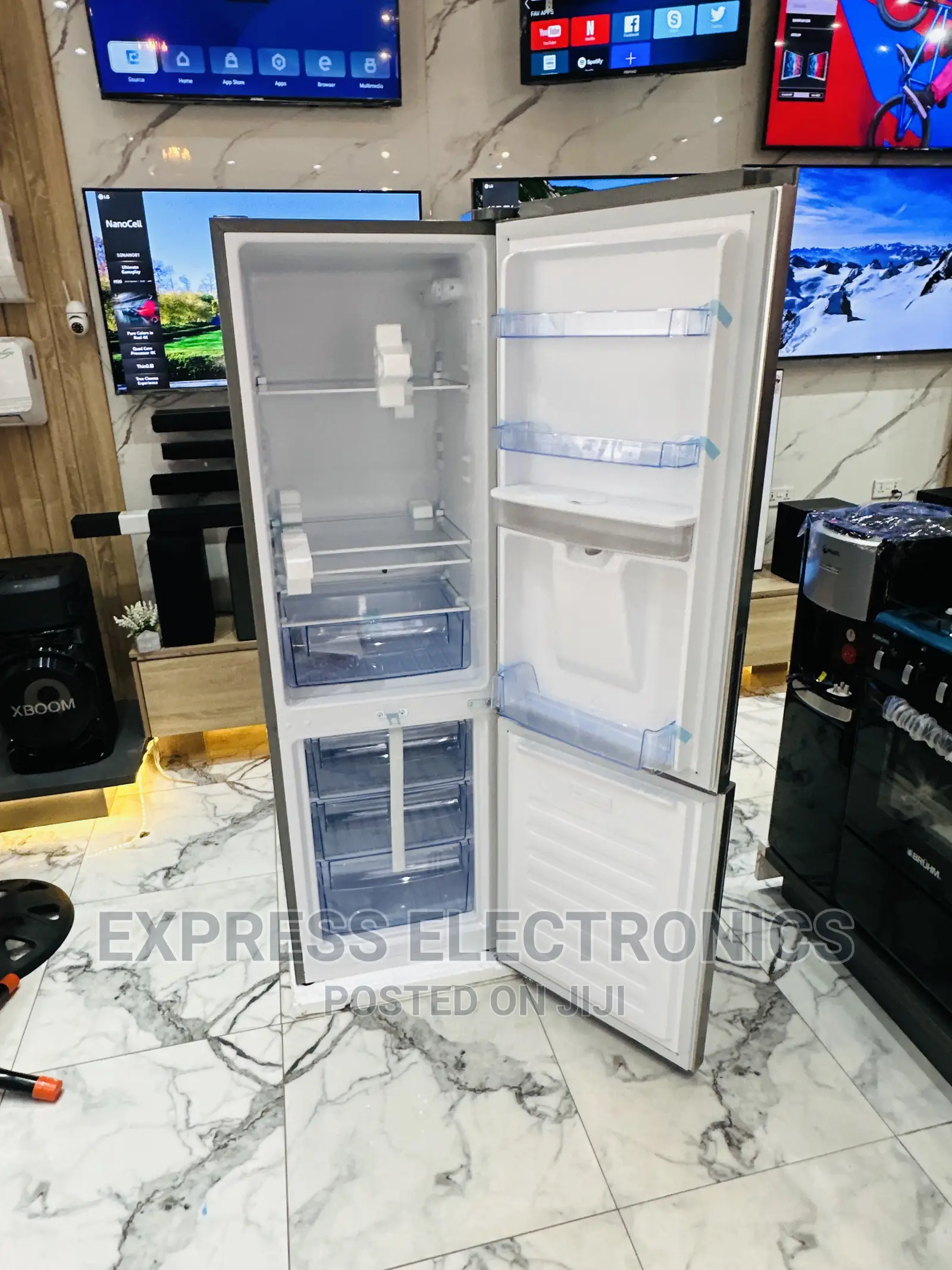 Cool  Vibe Double Door Fridge Pearl
