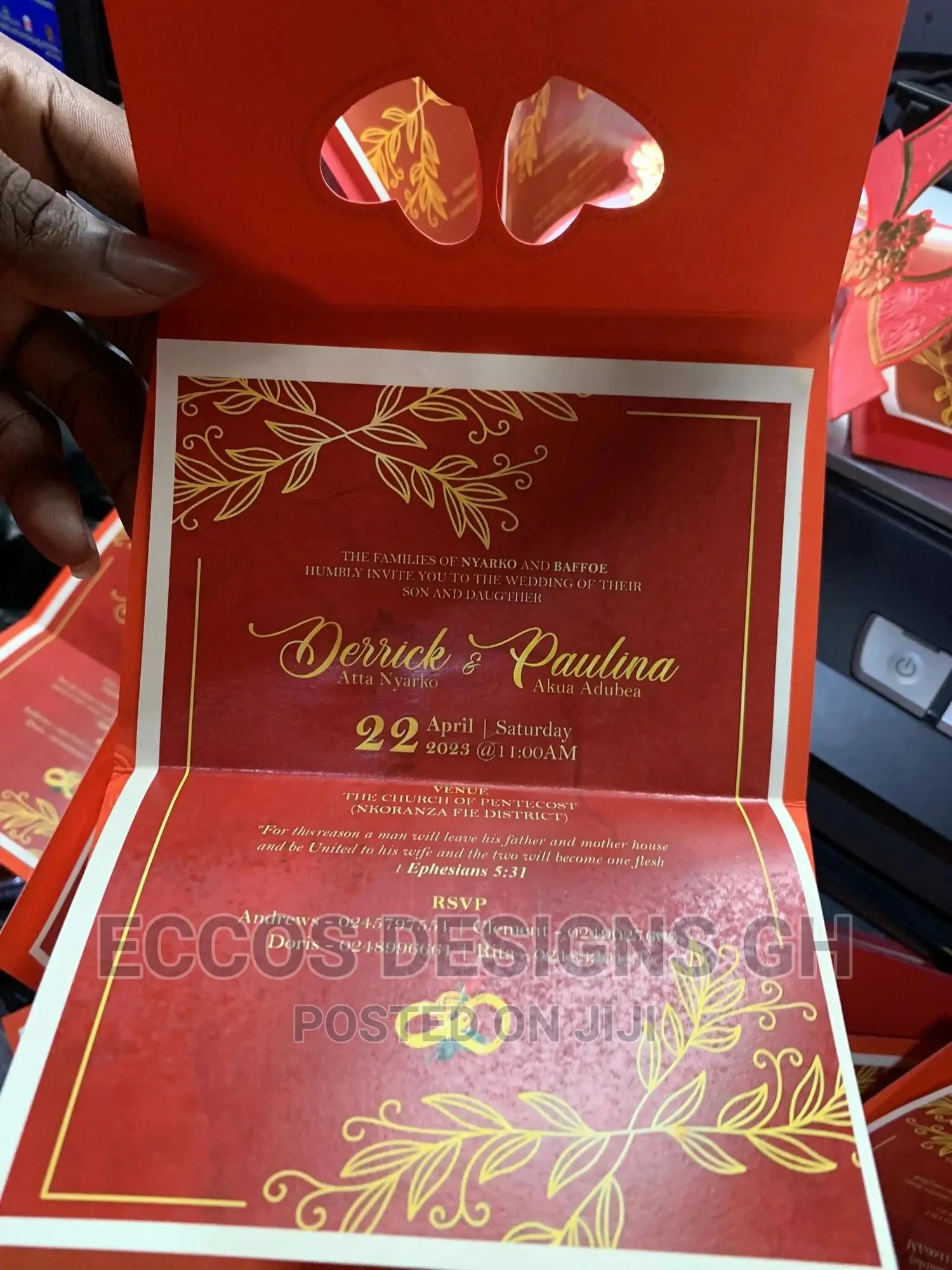 Wedding Invitation Card Design and Print