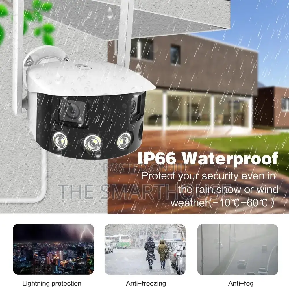 Smart Dual 180° Rotating CCTV Camera (Wireless and Wired)