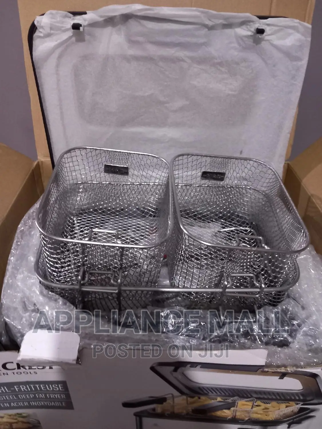 Double Deep Fryer With 3 Baskets
