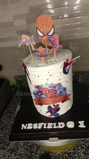 Spiderman Man Theme Cake