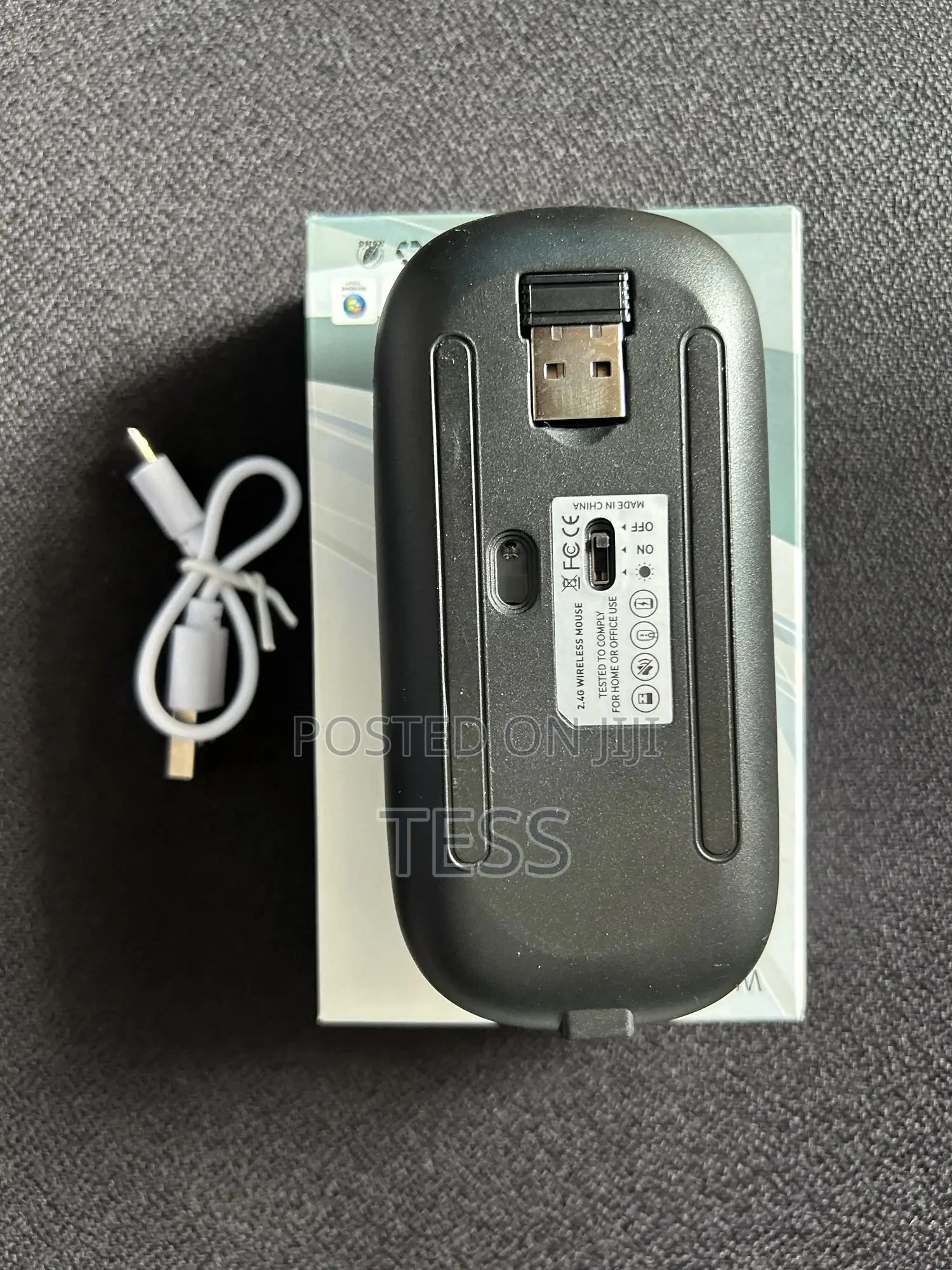 Wireless Mouse Rechargeable 2.4ghz Ultra-Slim