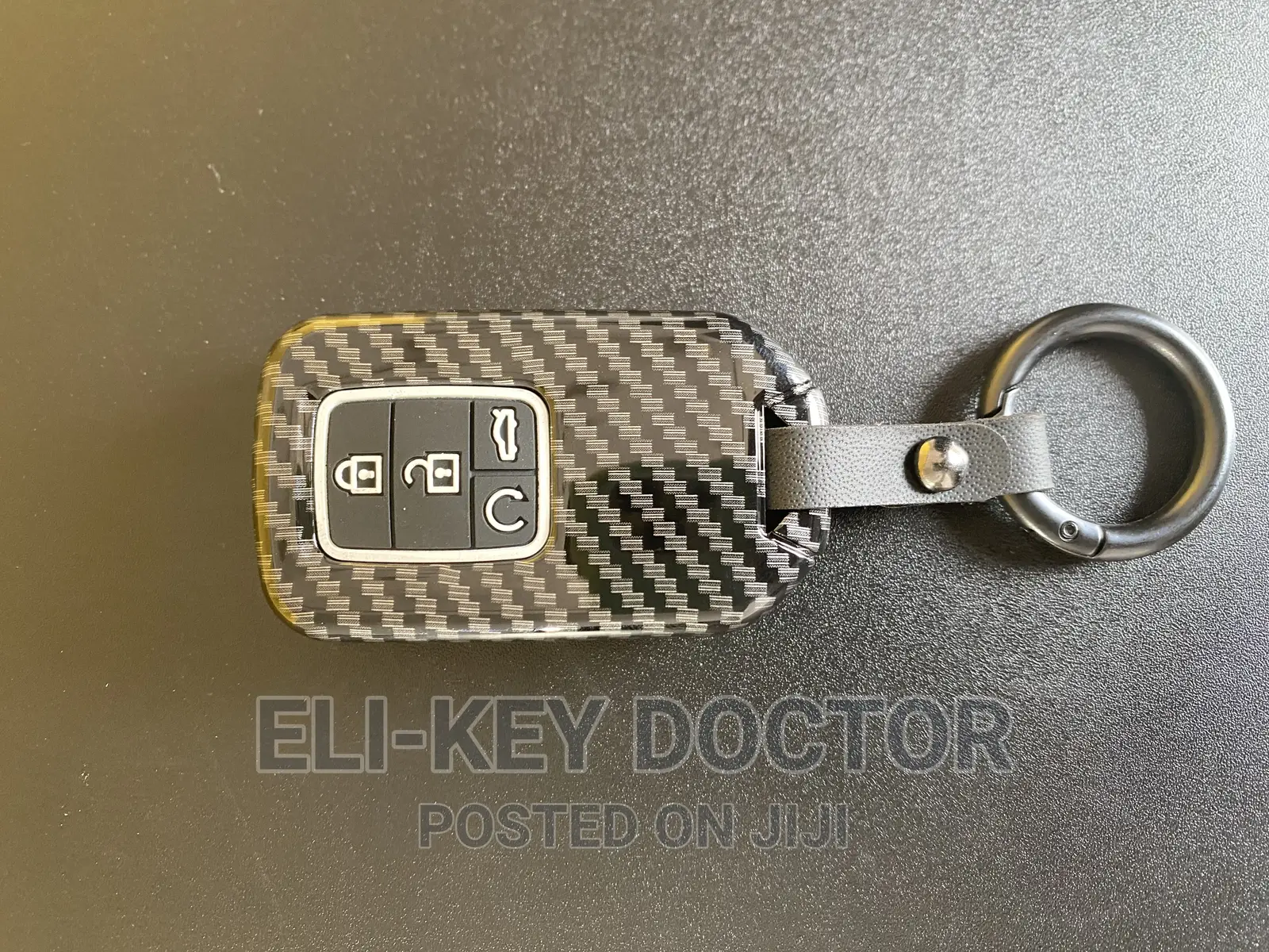 Carbon Car Key Case for Honda Accord Civic CRV HRV Smart Key