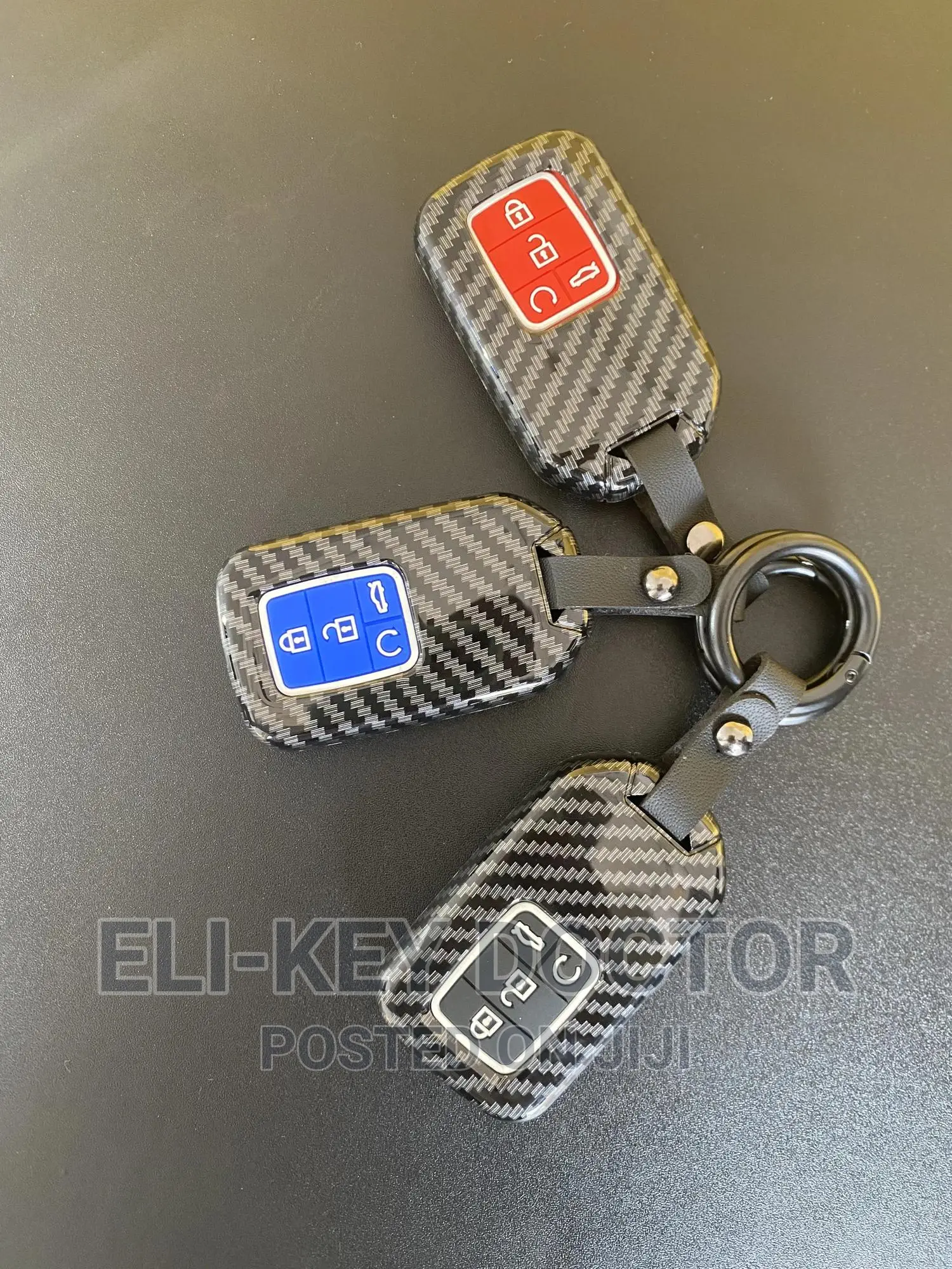 Carbon Car Key Case for Honda Accord Civic CRV HRV Smart Key