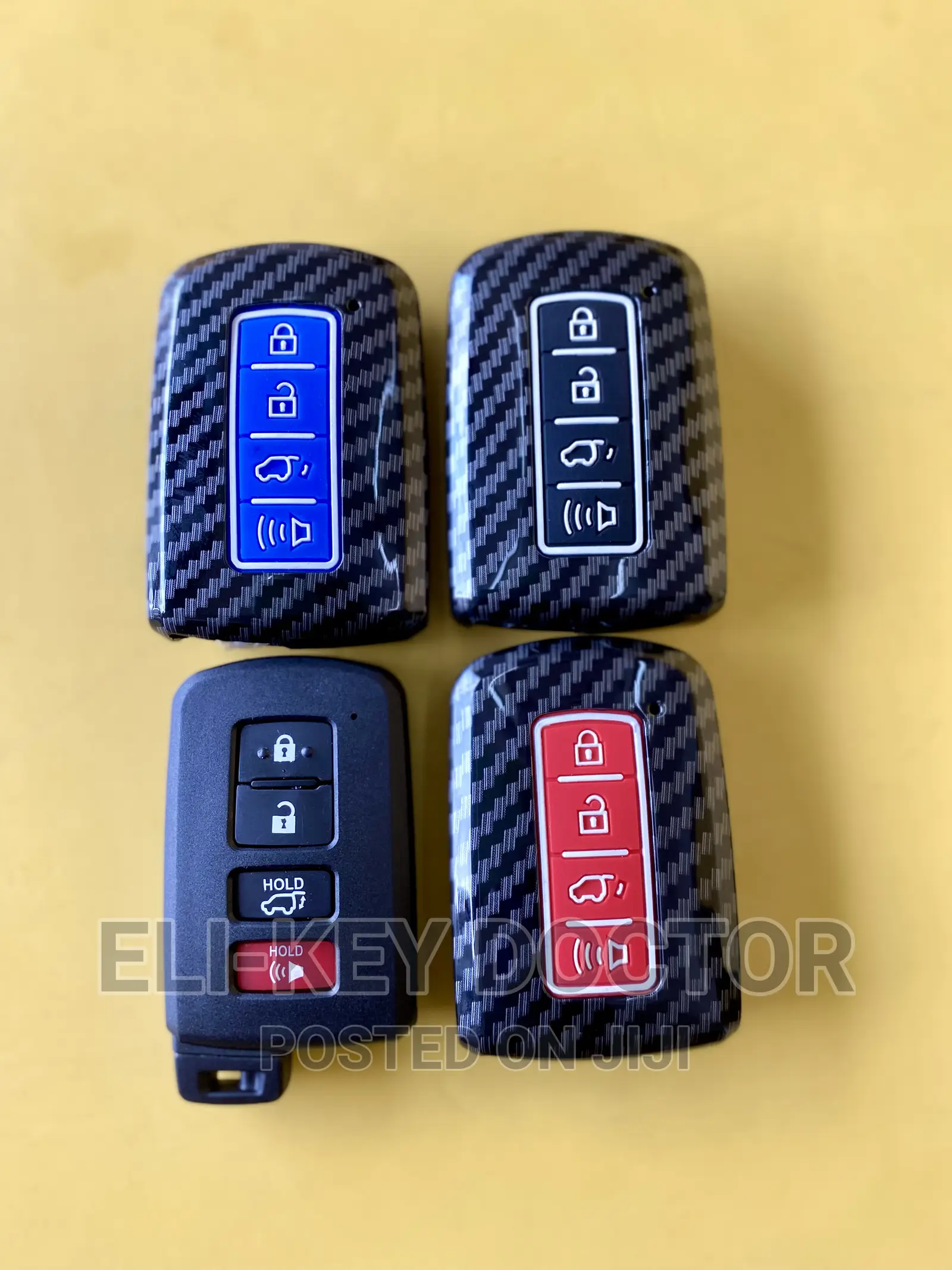 Carbon Smart Key Case for Toyota Camry Corolla Highlander