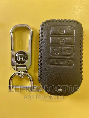 Leather Cases for Honda Accord Civic CRV Smart Key With Hook