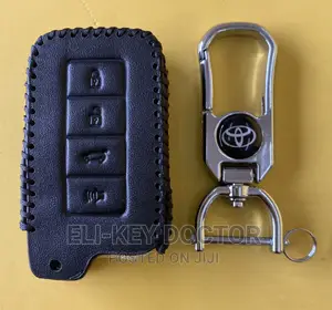 Leather Smart Key Case for Toyota Camry Corolla RAV4 Keys