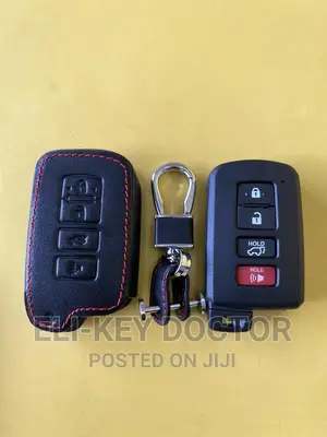 Leather Smart Key Case for Toyota Camry Corolla RAV4 Keys