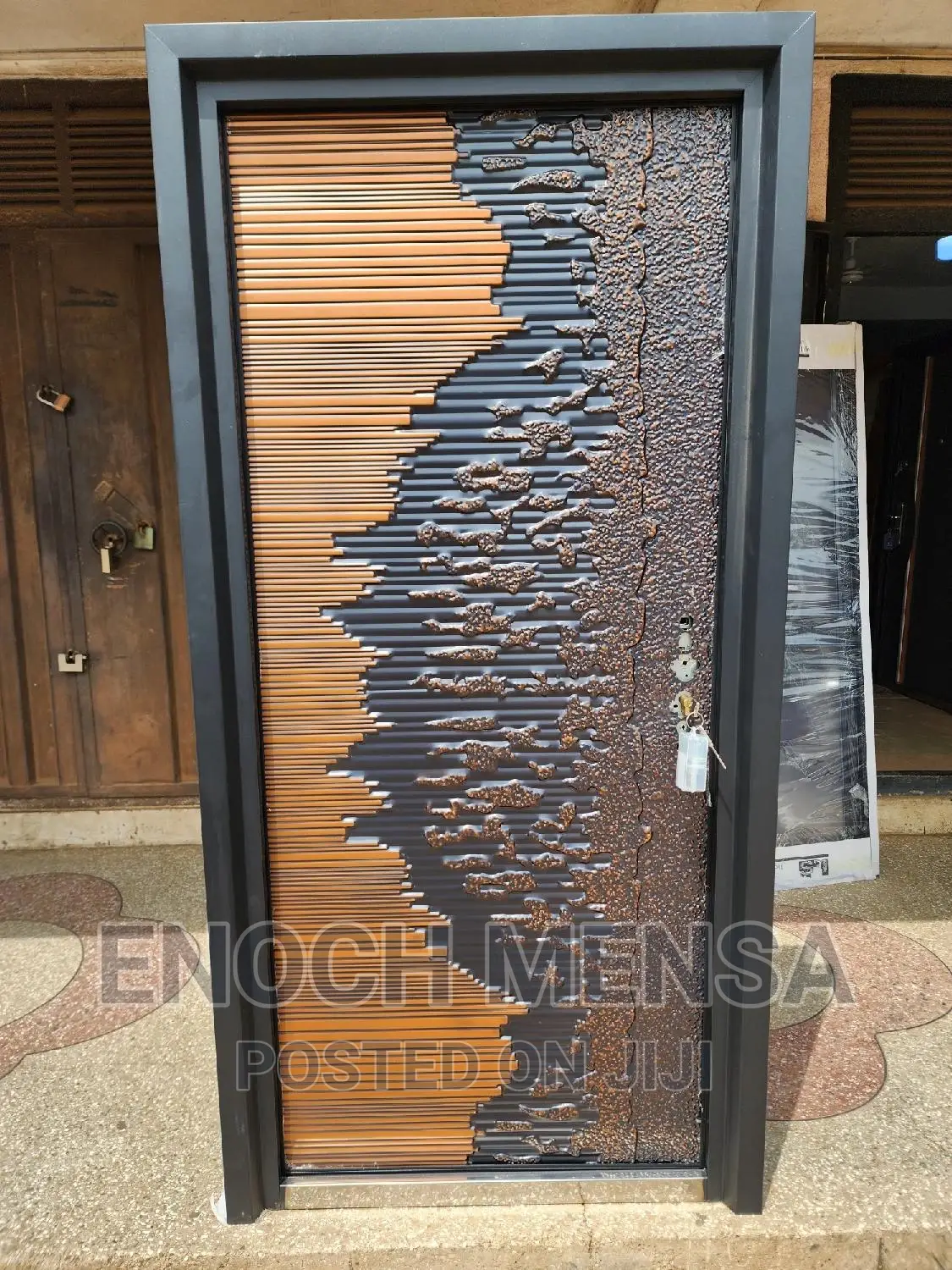 Heavy Steel Bullet Proof Door.