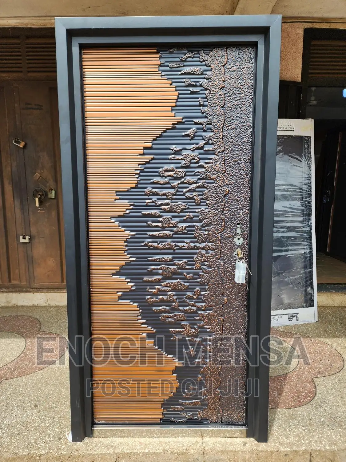 Heavy Steel Bullet Proof Door.