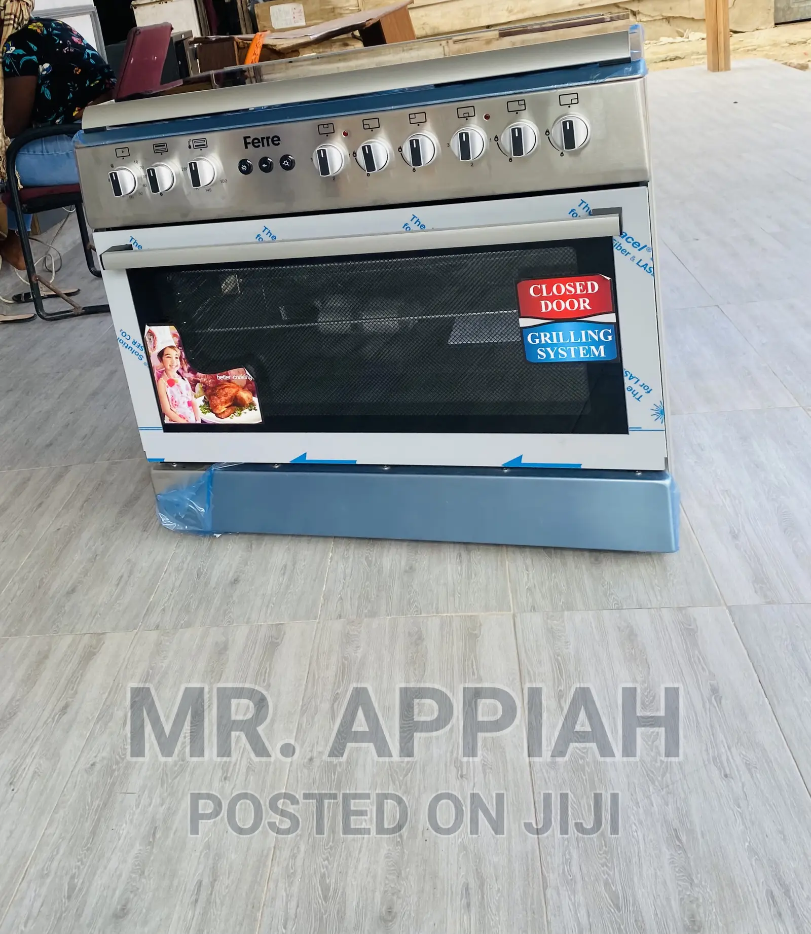 Well Designed Ferre 60x90 4 Gas + 2 Electric Cooker(Gray).