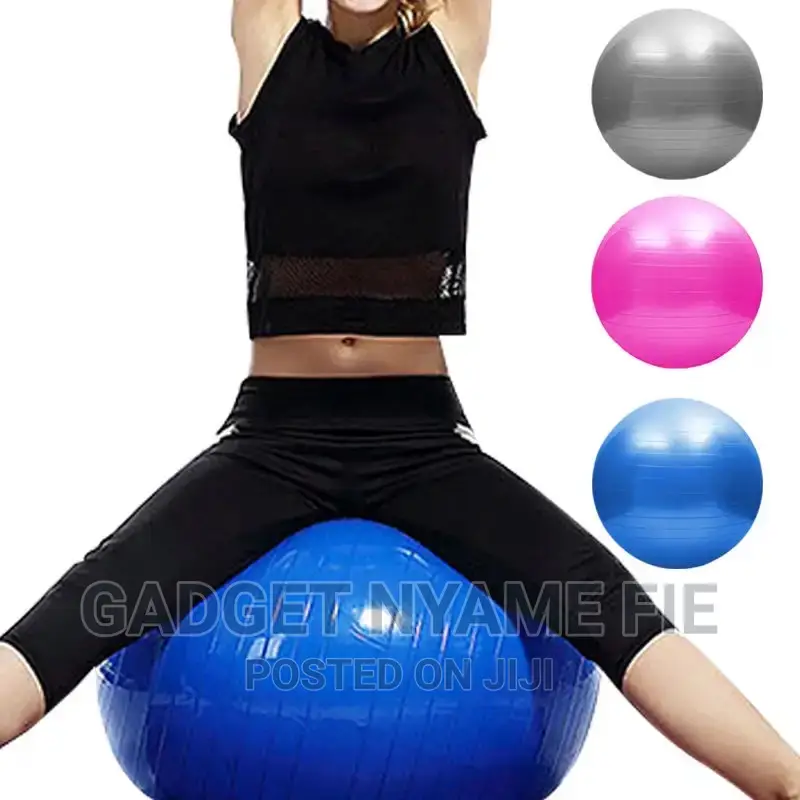 Anti Burst Balance Exercise Ball-Blue-65cm