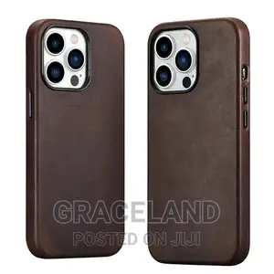 Genuine Leather Case for iPhone 15-15 Pro Max Real Skin