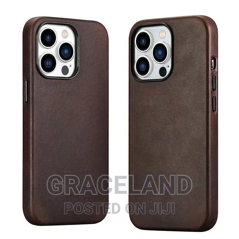 Genuine Leather Case for iPhone 15-15 Pro Max Real Skin
