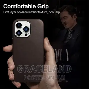 Genuine Leather Case for iPhone 15-15 Pro Max Real Skin
