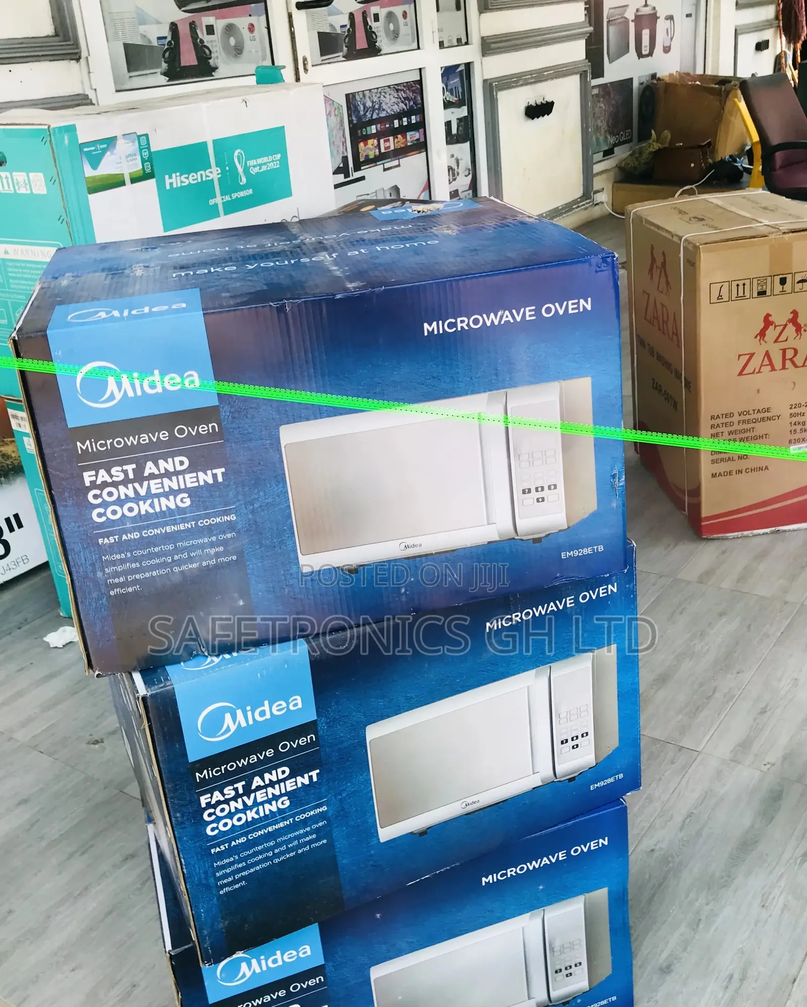 Grab Midea 28 Liters Countertop Sliver Microwave EM928ETB 