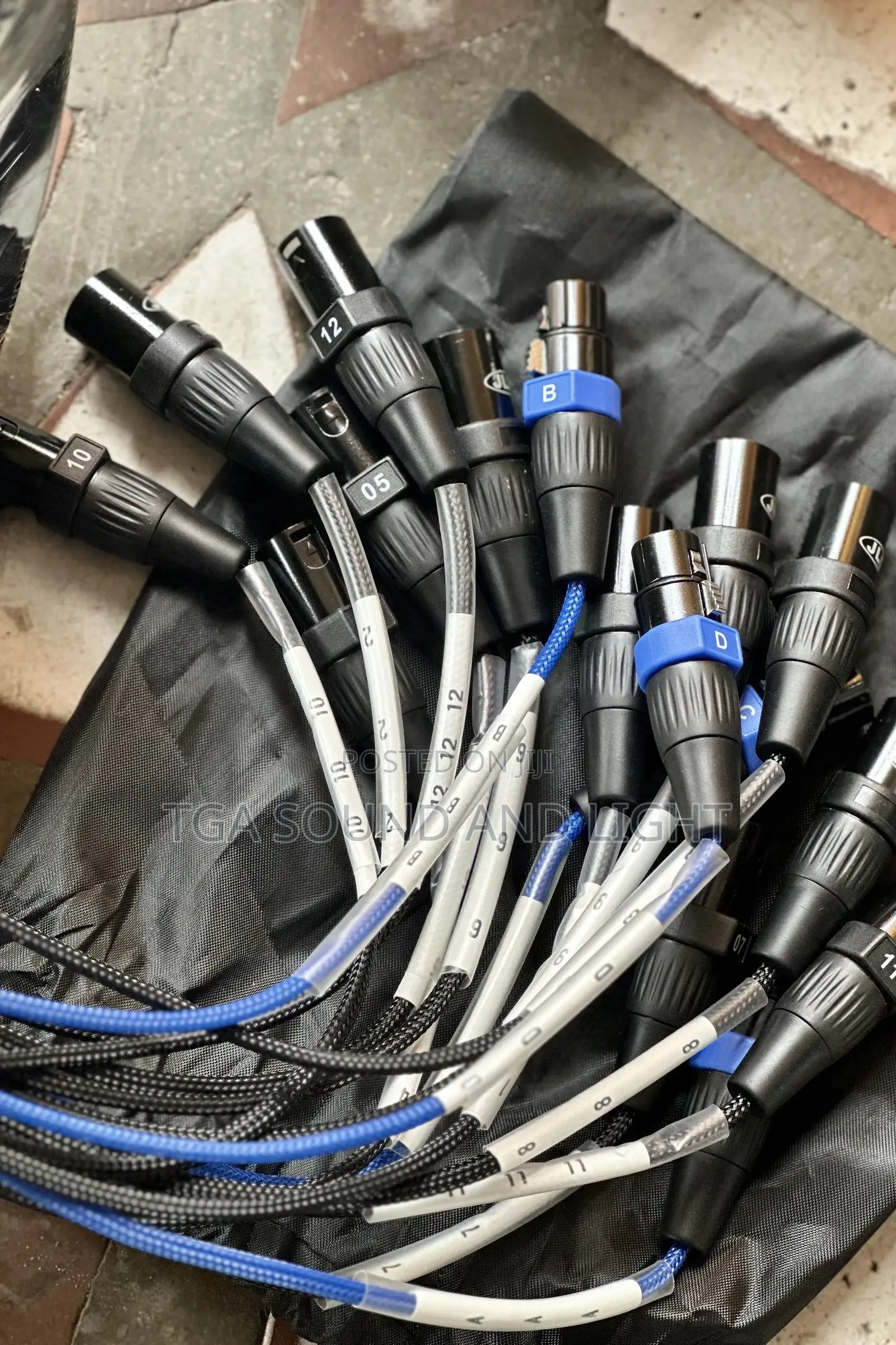 Audiolink / Snake Cable - 12 Channel, 4 Out.