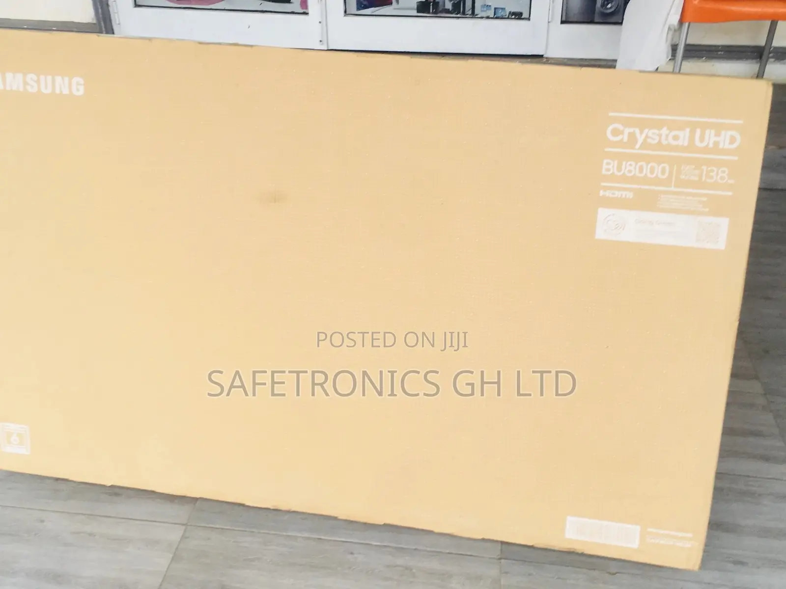 55 Inches Glossy Led Bu80 Samsung Uhd Black Smart