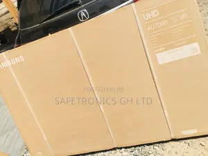 75 Inches Glossy LED Samsung AU70  Smart Black Tv 